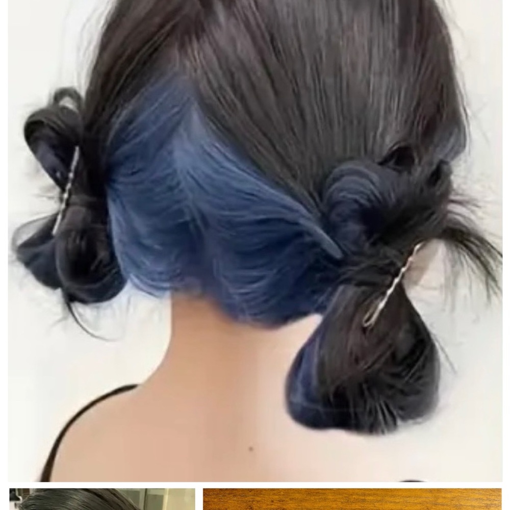 NEW 20” BLUE & YELLOW CLIP IN HAIR EXTENSIONS!!